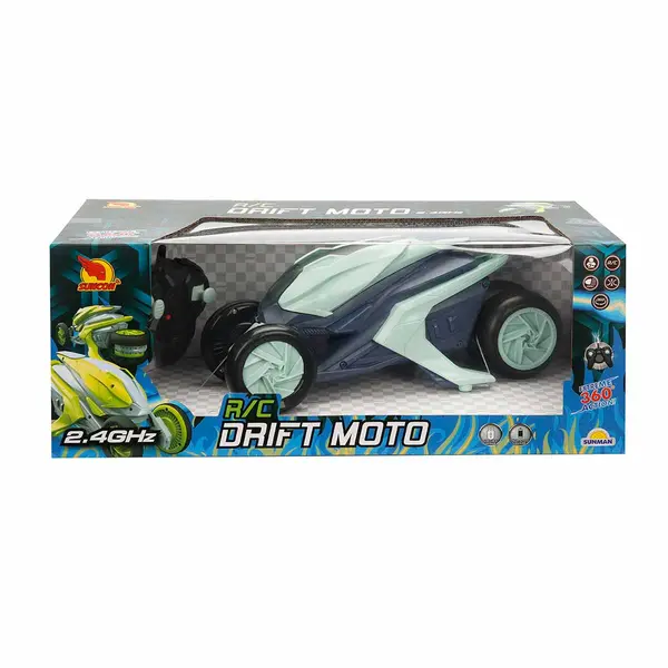 Motocicleta cu telecomanda, Suncon, rotire 360 grade, Blue