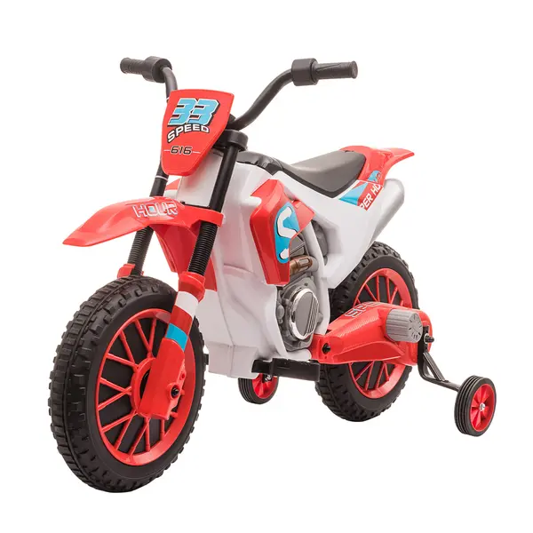 Motocicleta de Cros Electrica pentru Copii HOMCOM, Baterie 12V | Aosom Romania