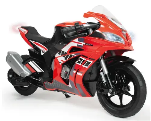 Motocicleta electrica pentru copii Injusa Racing Fighter, 24V, frana cu tambur, roti gonflabile, 6-10 Ani