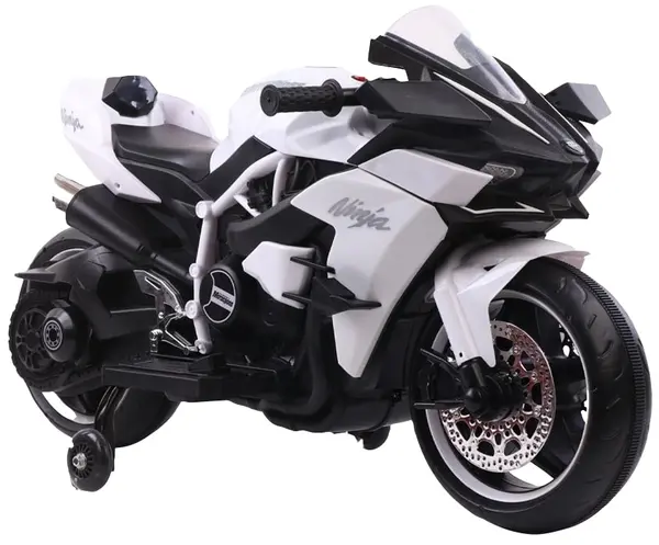 Motocicletă electrică pentru copii Moni - Ninja Duo, alba