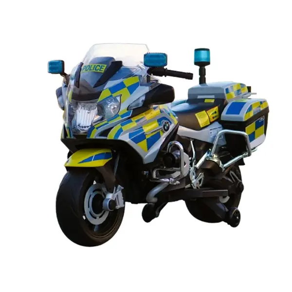 Motocicleta electrica pentru copii politisti BMW R1200RT CU ROTI MOI Police