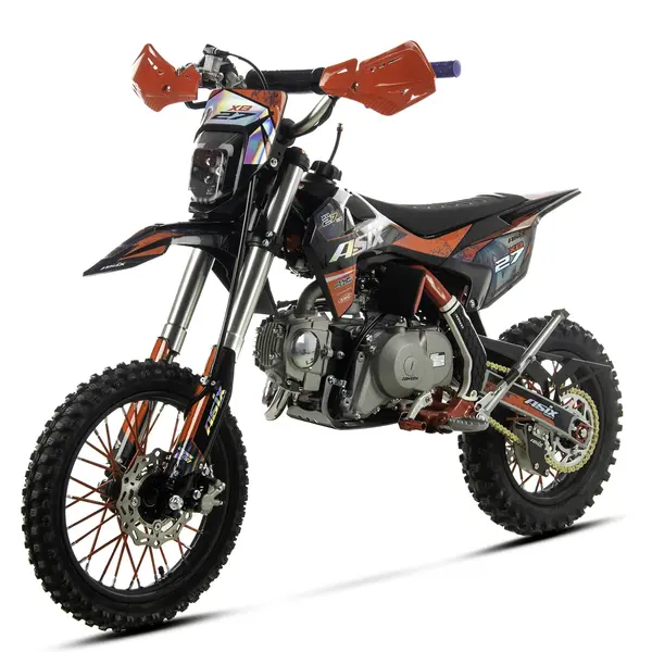 Motocicleta Enduro Cross Asix XB27, 110cc, 4T, roti 14 12 , far, pornire electromotor, semi-automat, culoare rosu gri