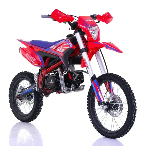 Motocicleta Enduro Cross Asix XB68,140CC, 4T, roti 19 16 , pornire electromotor, culoare rosu albastru