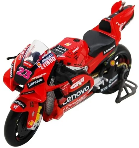 Motocicletă metalică Maisto - Ducati Desmosedici GP23, Enea Bastianini #23, MotoGP 2023, 1:18