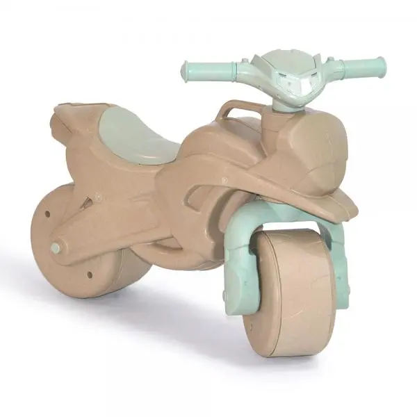 Motocicleta pentru copii fara pedale Racing 013901 eco Beige Turquoise, inaltimea scaunului 29 cm, de la 3 ani pana la 25 kg