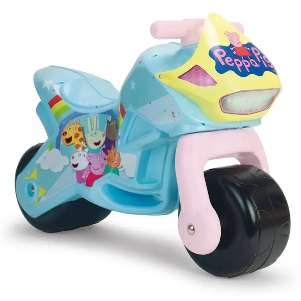 Motocicleta tip ride-on, Injusa, Injusa, fara pedale, stabil si usor de utilizat, Peppa Pig