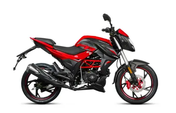 Motociclu Barton FR50cc, culoare negru rosu