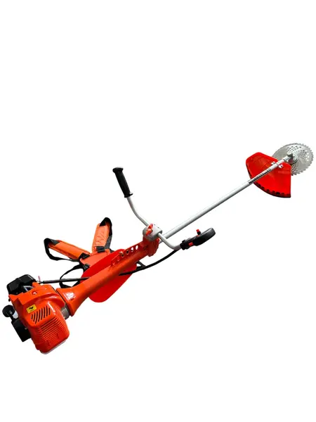 Motocoasa 2.4CP 51.7cc GRUNWERK cu Sistem Antivibratii pe Benzina, Motor 2T pentru Iarba si Vegetatie Densa cu Disc si Fir Inclus