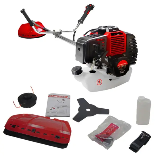 Motocoasa pe benzina cu 4 accesorii incluse 52cc 2.4CP, latime taiere 25cm — Start Pro