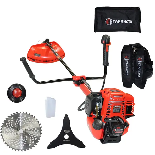 Motocoasa pe benzina Yamamoto YM-5600, 4 timpi, 6.3CP, 52CC, 10000RPM, Accesorii incluse