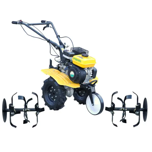 Motocultor Benzina, ProGARDEN Campo 703, 7CP, 2+1 Trepte, Roti 4.00-8, 2+1 Freze, Curele, Transmisie Aluminiu