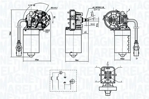 Motor stergator fata potrivit CITROEN XSARA PICASSO 12.99-06.12