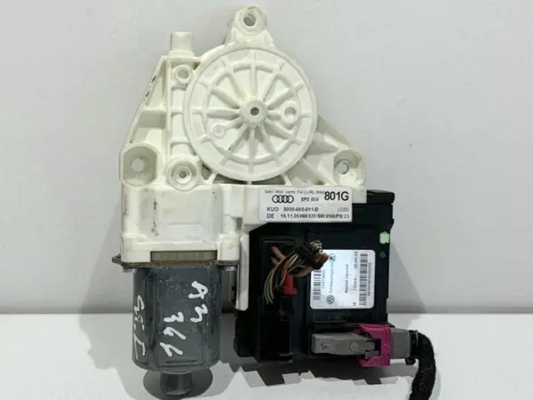 Motoras macara geam stanga fata cu modul 8P0959801G Audi A3 (2003-2008) [8P1]