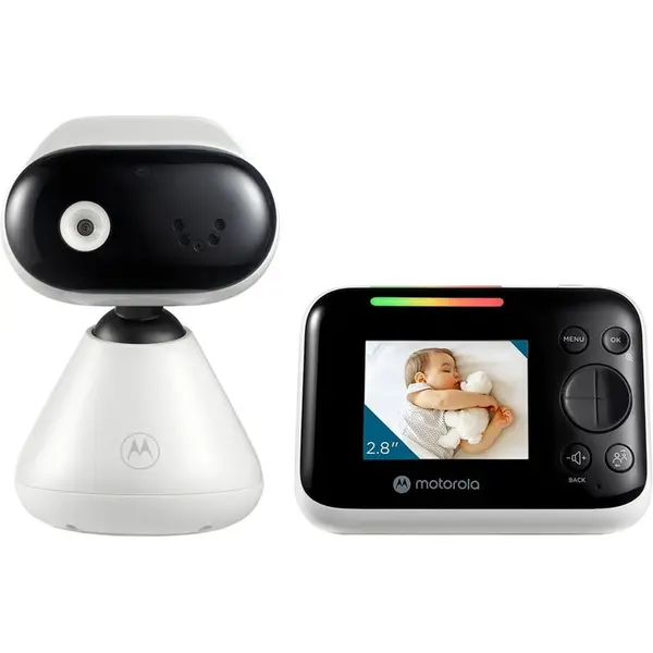 Motorola Monitor video digital pentru monitorizare bebelusi Motorola PIP1200, Alb-Negru