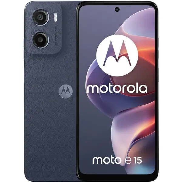 Motorola Telefon mobil Motorola e15, 6.67 inch, Dual SIM, 64GB, 2GB RAM, Denim Blue