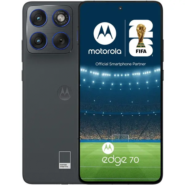 Motorola Telefon mobil Motorola Edge 70, 12GB RAM, 512GB, Dual SIM, 5G, Gri inchis