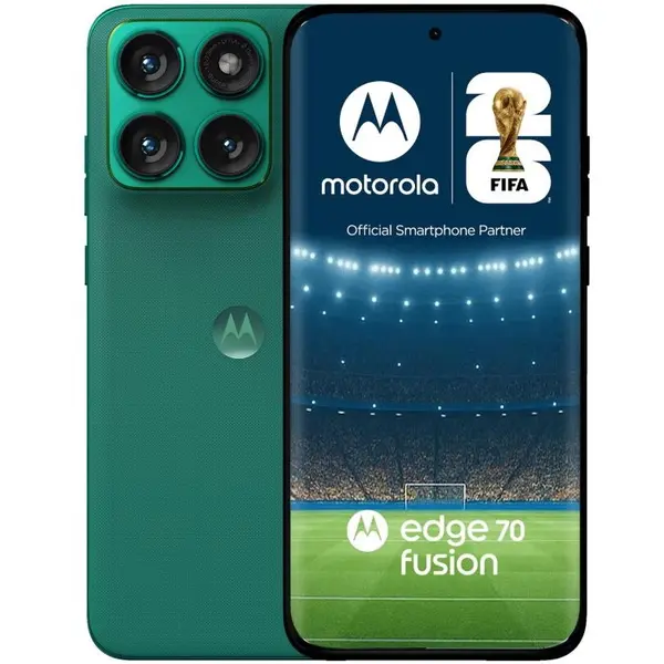 Motorola Telefon Mobil Motorola Edge 70 Fusion, Procesor Qualcomm SM7635 Snapdragon 7s Gen 3, Ecran AMOLED 6.78, 8GB RAM, 256GB Flash, Camera Duala 50 + 13 MP, Wi-Fi, 5G, Dual Sim, Android, Verde
