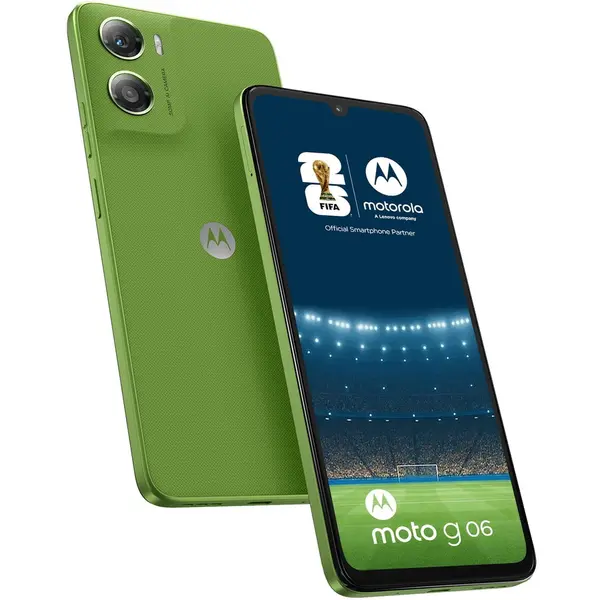Motorola Telefon mobil Motorola g06, Dual SIM, 4G, 256GB, 4GB RAM, Verde