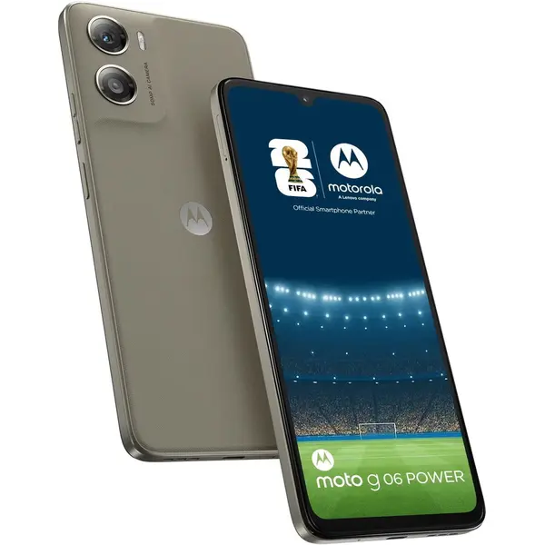 Motorola Telefon mobil Motorola g06 Power, Dual SIM, 256GB, 4GB RAM, (Laurel Oak), Crem