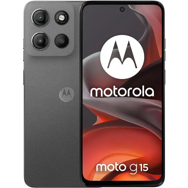 Motorola Telefon mobil Motorola g15, 6.72 inch, Dual SIM, 512GB, 8GB RAM, 4G, Gravity Grey