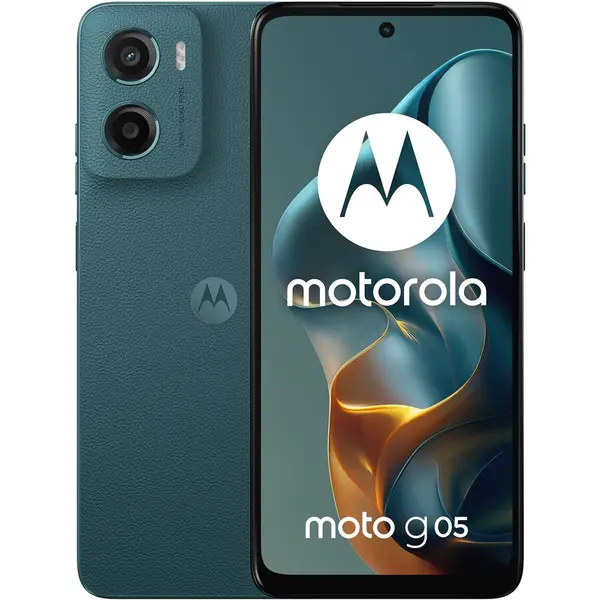 Motorola Telefon mobil Motorola moto g05, 6.67 inch, Dual SIM, 128GB, 8GB RAM, 5200 mAh, 4G, Forest Green