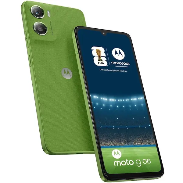 Motorola Telefon mobil Motorola Moto G06, procesor Mediatek Helio G81 Extreme, Dual SIM, ecran 6.88 inch, 4GB RAM, 64GB, Android 15, Verde