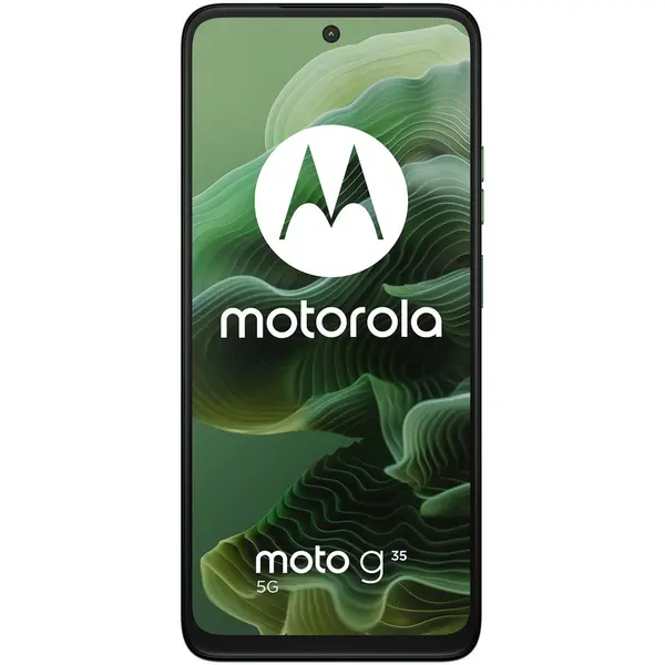 Motorola Telefon mobil Motorola Moto g35, 5G, 6.72 inch, Dual SIM, 4GB RAM, 256GB, Leaf Green