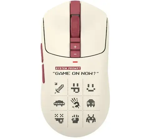 Mouse A4Tech Bloody R72 Ultra Duo Pixels Red, Wireless 2.4Ghz, USB/USB-C (Bej/Rosu)