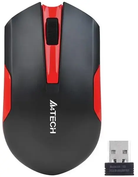 Mouse A4TECH V-TRACK G3-200N-1, USB, 1000 DPI (Negru/Rosu)