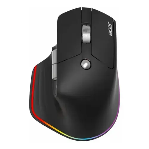 Mouse Acer Easy Fit, Bluetooth, Wireless 2.4Ghz, iluminare RGB (Negru)