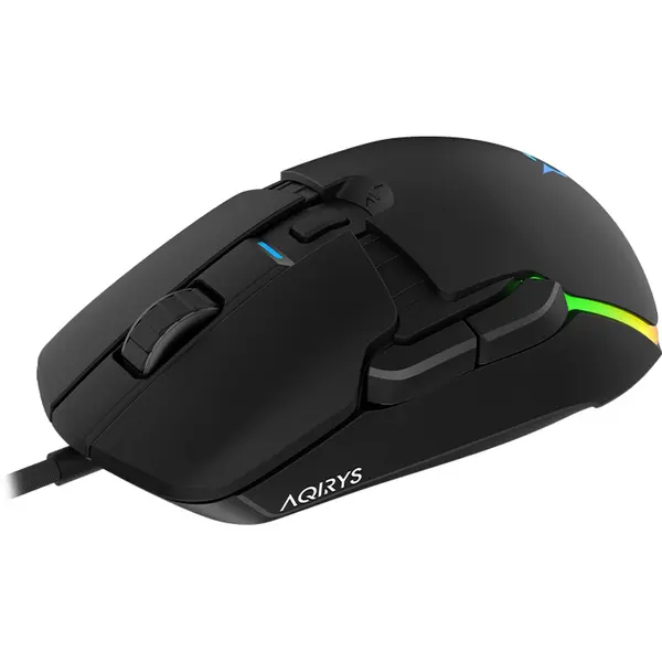 Mouse de gaming Aqirys Lynx, RGB, Negru