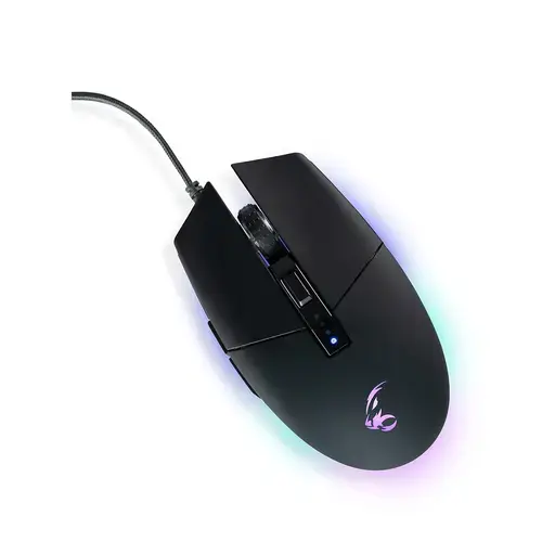 Mouse de gaming cu fir MediaRange MRGS202, RGB, 3600 DPI (Negru)