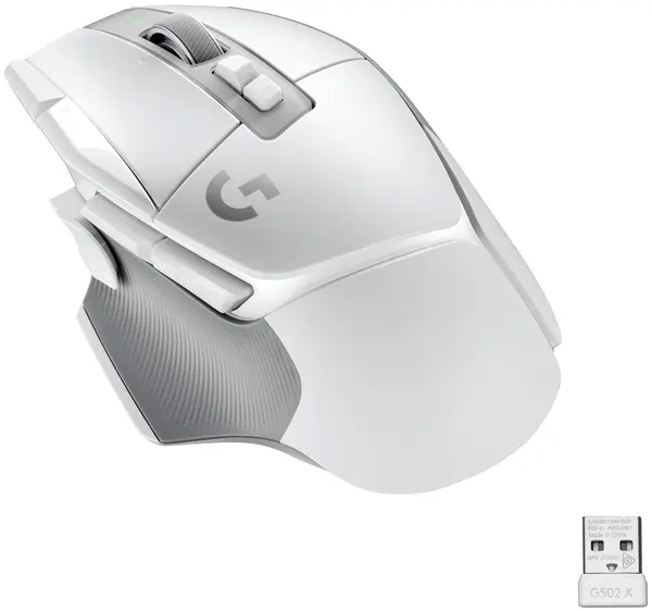 Mouse de gaming Logitech - G502 X Lightspeed EER2, optic, alb
