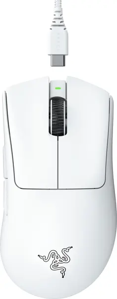 Mouse de gaming Razer - DeathAdder V3 Pro, optic, wireless, alb