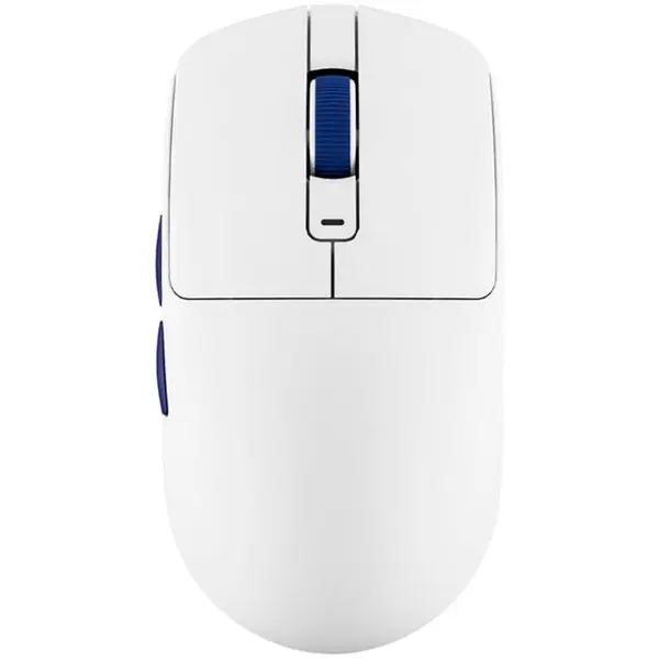 Mouse de gaming Royal Kludge – M30, optic , fără fir, alb/albastru