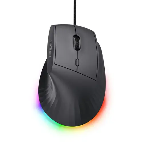 Mouse de gaming Trust GXT 145 Rexxa, ergonomic, iluminat, 12800DPI, USB, Negru