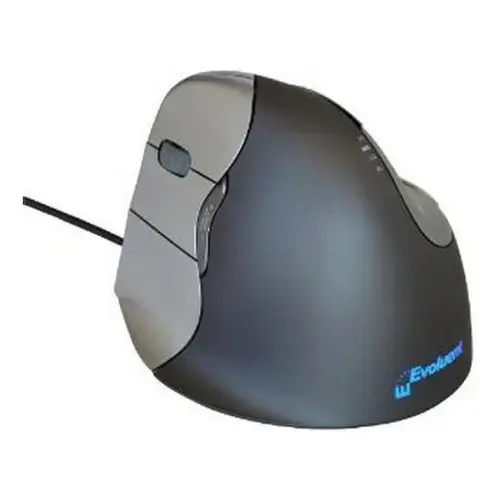 Mouse Evoluent Vert Optical Mouse 4 LH, VM4L, Optic, USB cu fir, 2600 DPI, 6 butoane, Gri-Grafit