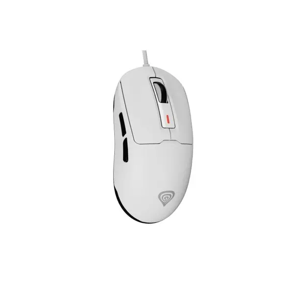 Mouse gaming cu fir Gensesis Krypton 660, USB, 12000 DPI, Iluminare RGB, Alb