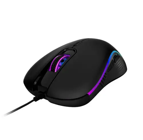 Mouse gaming Gamdias Aura GS3, Wired, USB, iluminare RGB (Negru)
