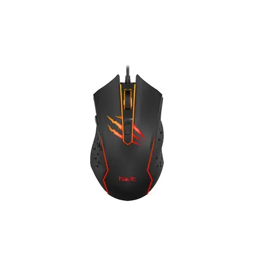 Mouse Gaming Havit GAMENOTE MS1027, iluminare LED, USB, 3600 dpi (Negru)