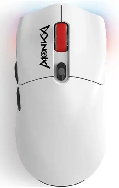 Mouse gaming Marvo - Monka Guru G995W, optic, wireless, alb