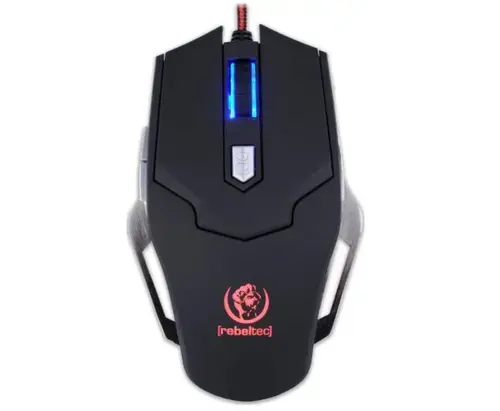 Mouse Gaming Rebeltec Falcon, Wired, USB, 2400 dpi (Negru)