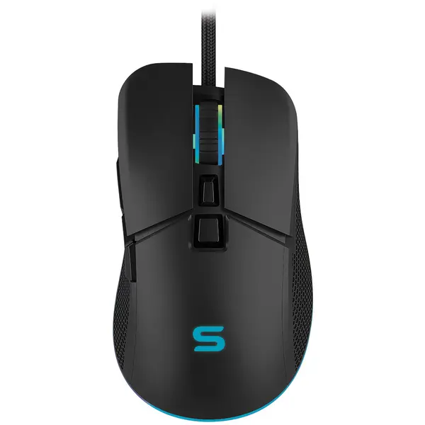 Mouse gaming Serioux Kayel, 6400dpi, 7 butoane, Negru