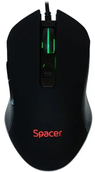 Mouse Gaming Spacer SP-GM-01, Optic, 2400 Dpi, USb (Negru)