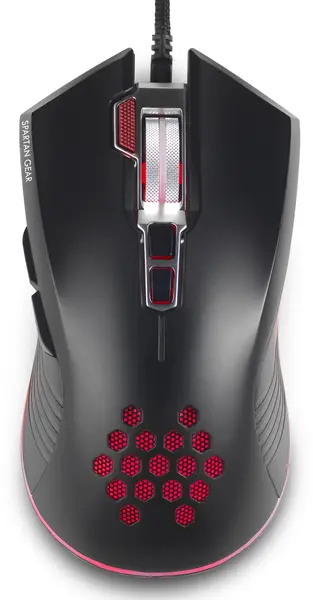 Mouse gaming Spartan Gear - Titan 2, cu fir, negru