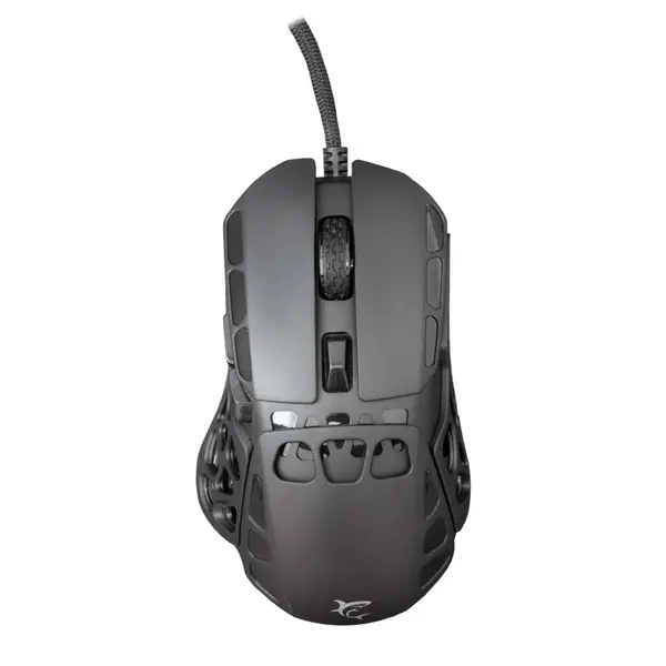 Mouse gaming White Shark Ector, Iluminare RGB, 12400 DPI, Negru