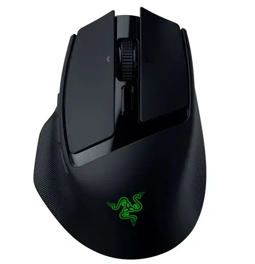 Mouse Gaming Wireless Razer Basilisk Mobile, 18000 DPI, HyperScroll cu 4 cai, Senzor Focus X 18K, 10 butoane programabile (Negru)