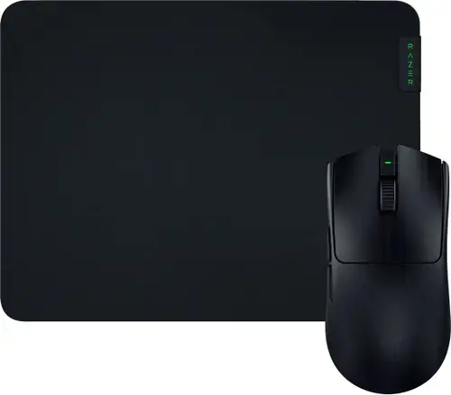 Mouse Gaming Wireless Razer Viper V3 Pro + MousePad Gigantus M Hero Bundle, 35000 DPI, 6 butoane programabile (Negru)