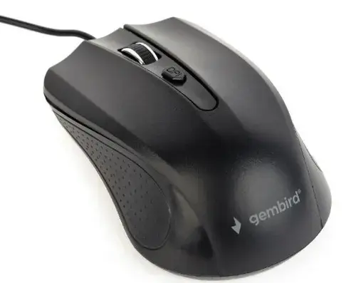 Mouse Gembird MUS-4B-01, Optic, 1200 DPI (Negru)
