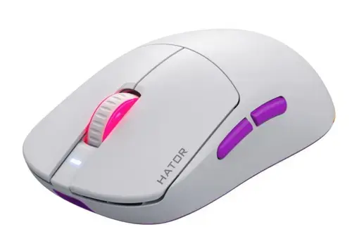 Mouse Hator Quasar 3 ULTRA, Wireless, Bluetooth, Wired (Alb/Mov)